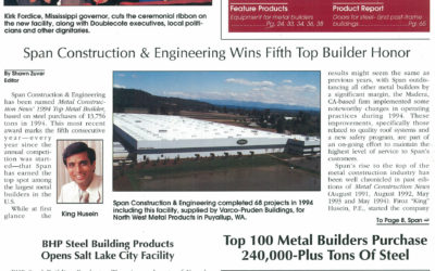 1995 SPAN construction & Engineering Wins 5th top builder