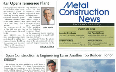 2000 Span Construction & Engineering Earns Another Top Builder Honor