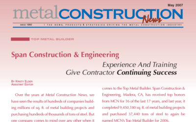 2007 SPAN Feature – Experience & Training Give Contractor Continuing Success